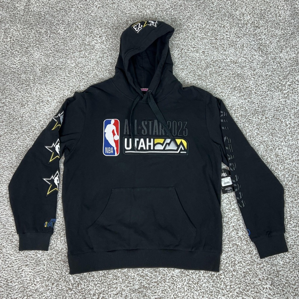 Utah Jazz Sweatshirt Mens‎ XL Black NBA Basketball All Star 2023 Fisll Hoodie